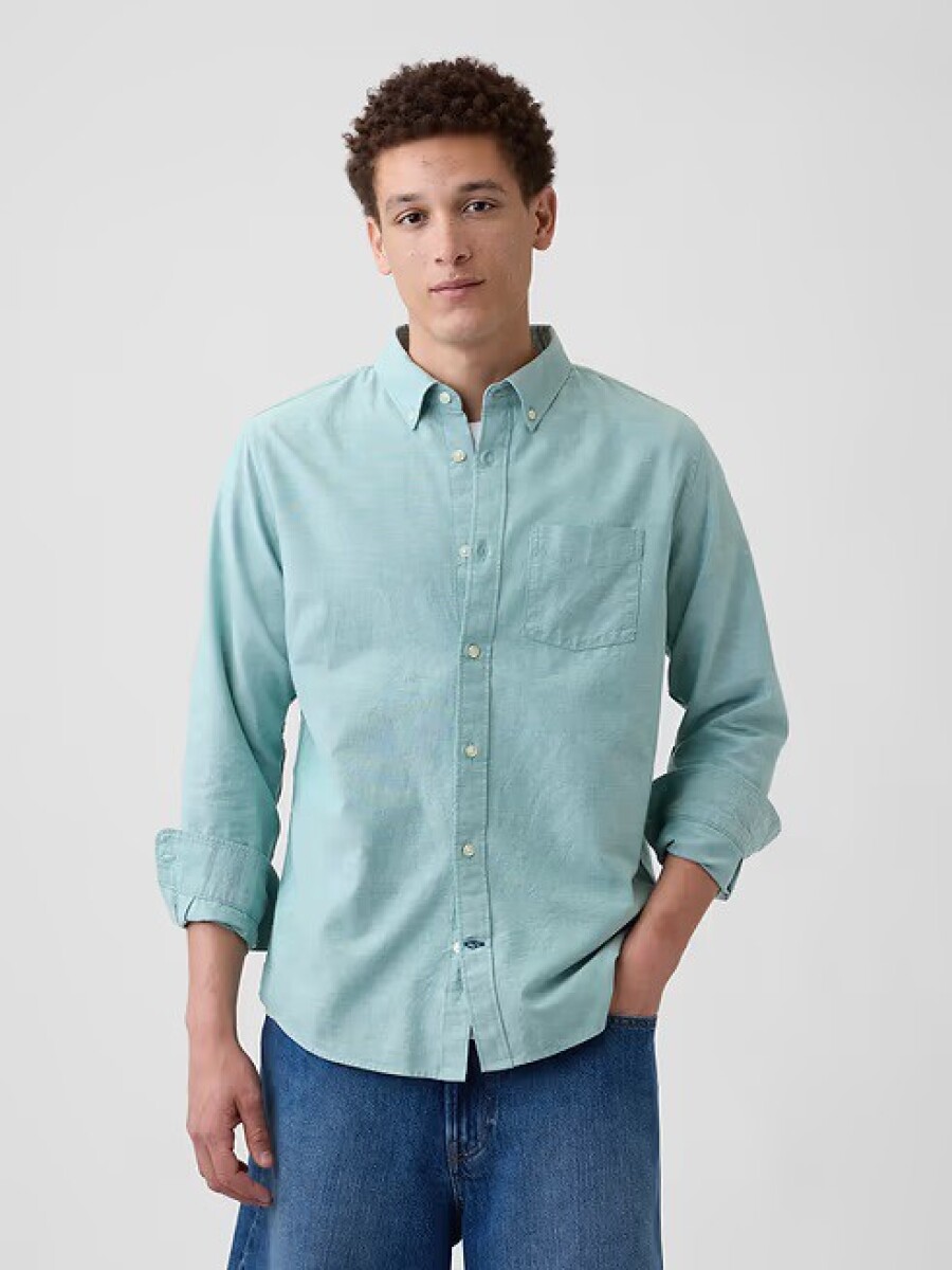 Camisa Oxford Hombre - New Algae 373 