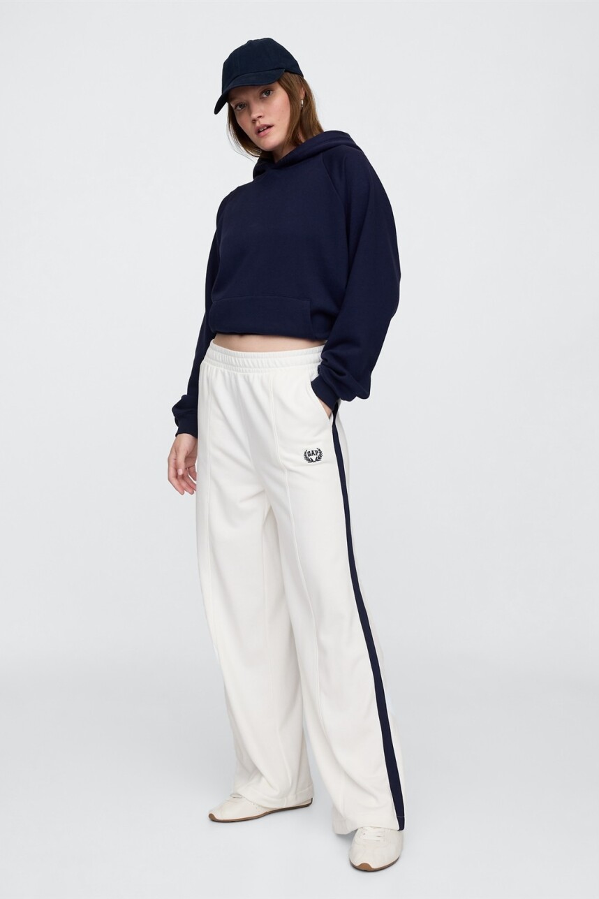 Pantalón Deportivo Logo Gap Sin Felpa Mujer New Off White