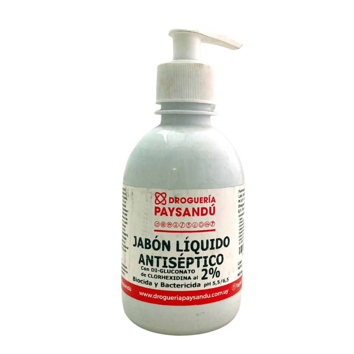 Jabón líquido antiséptico 2% - 250 mL 