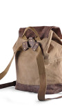MOCHILA BOHO TABACO Y KAKI