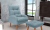 Combo Poltrona con Puf - Nantes Azul