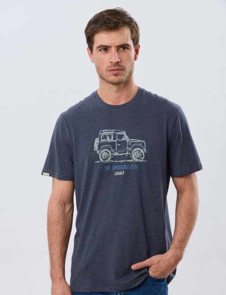 REMERA ESTAMPADA DE ALGODÓN Denim