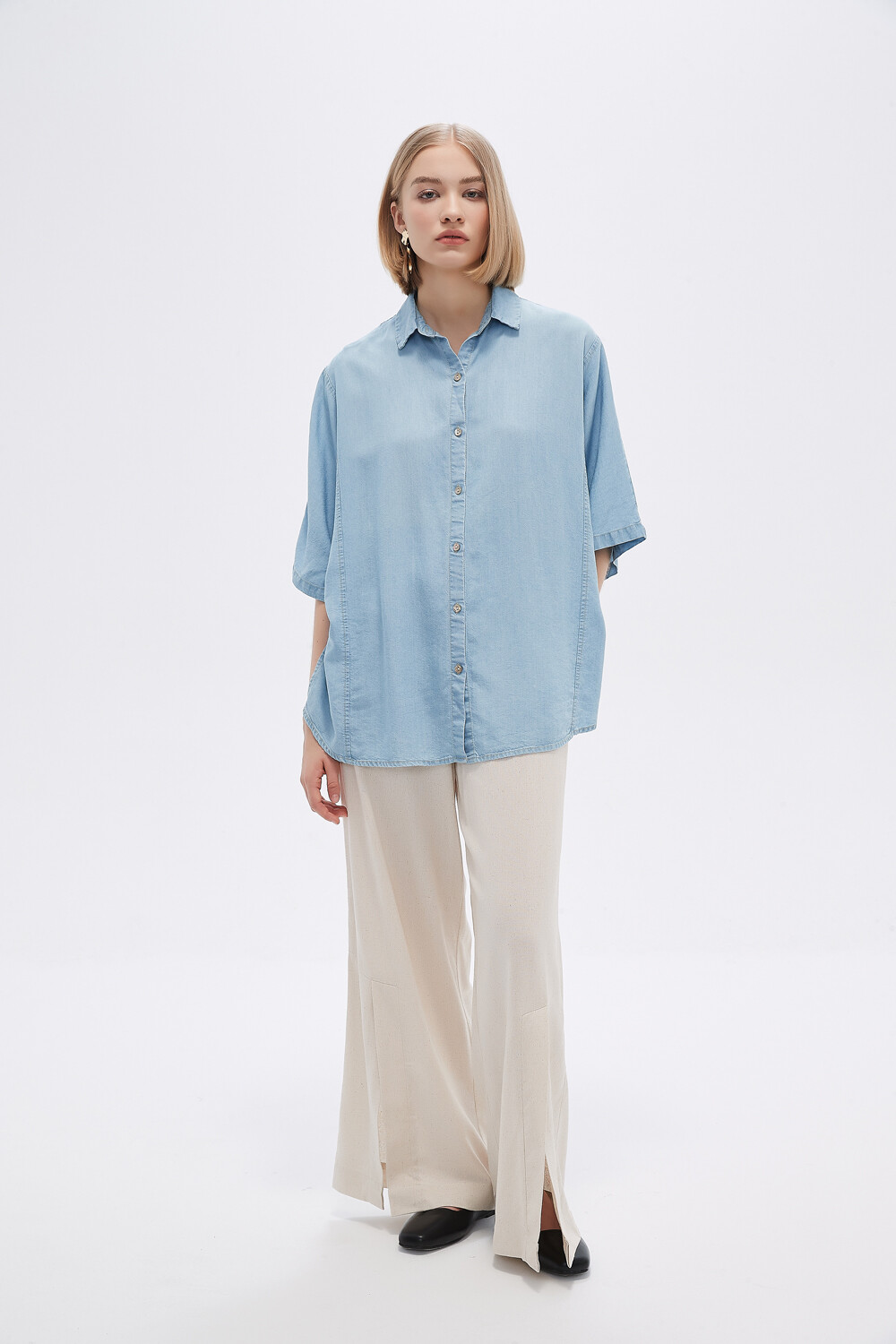 Camisa Pezo Celeste