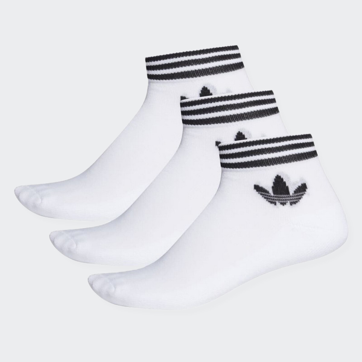 Medias Adidas Trifolio Pack x3 - Blanco 