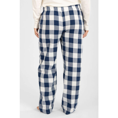 Pantalon mujer franela Azul