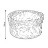 BASE DE VIDRIO VERDE 16CM Unica