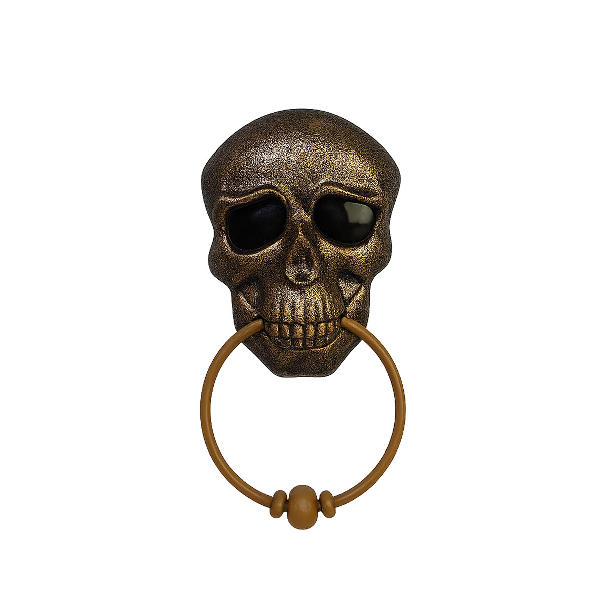Timbre para puerta con calavera - Dorado 