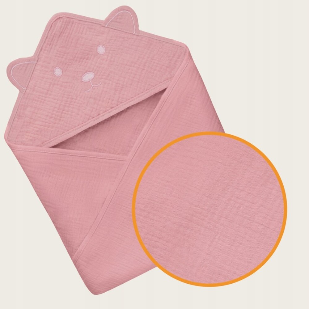 Toalla muselina LIONELO Rosa
