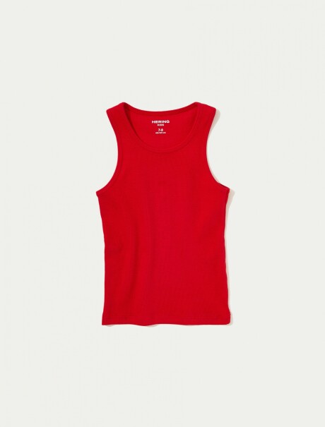 MUSCULOSA BÁSICA INFANTIL ROJO