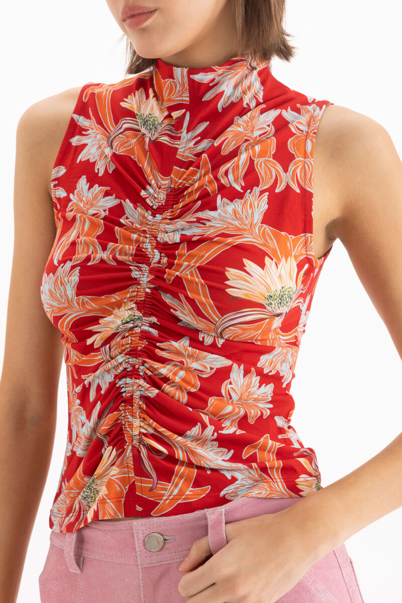 TOP HIBISCUS Rojo