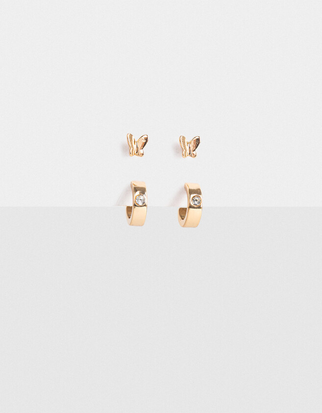 Adicionales Bañada en Oro Aros Sets Bañado En Oro - Dorado