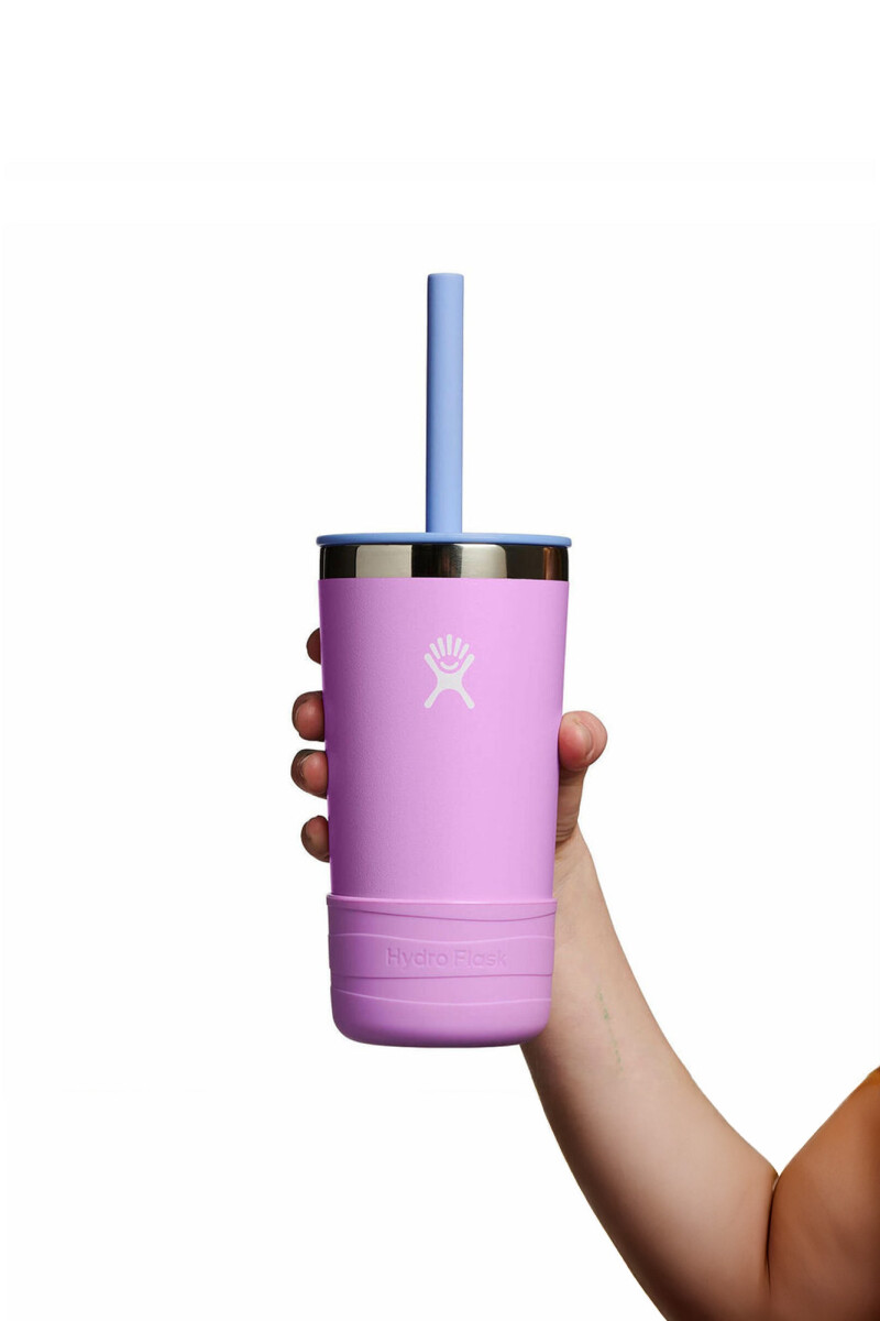 Kids 12oz Tumbler with Straw and Boot Anemone