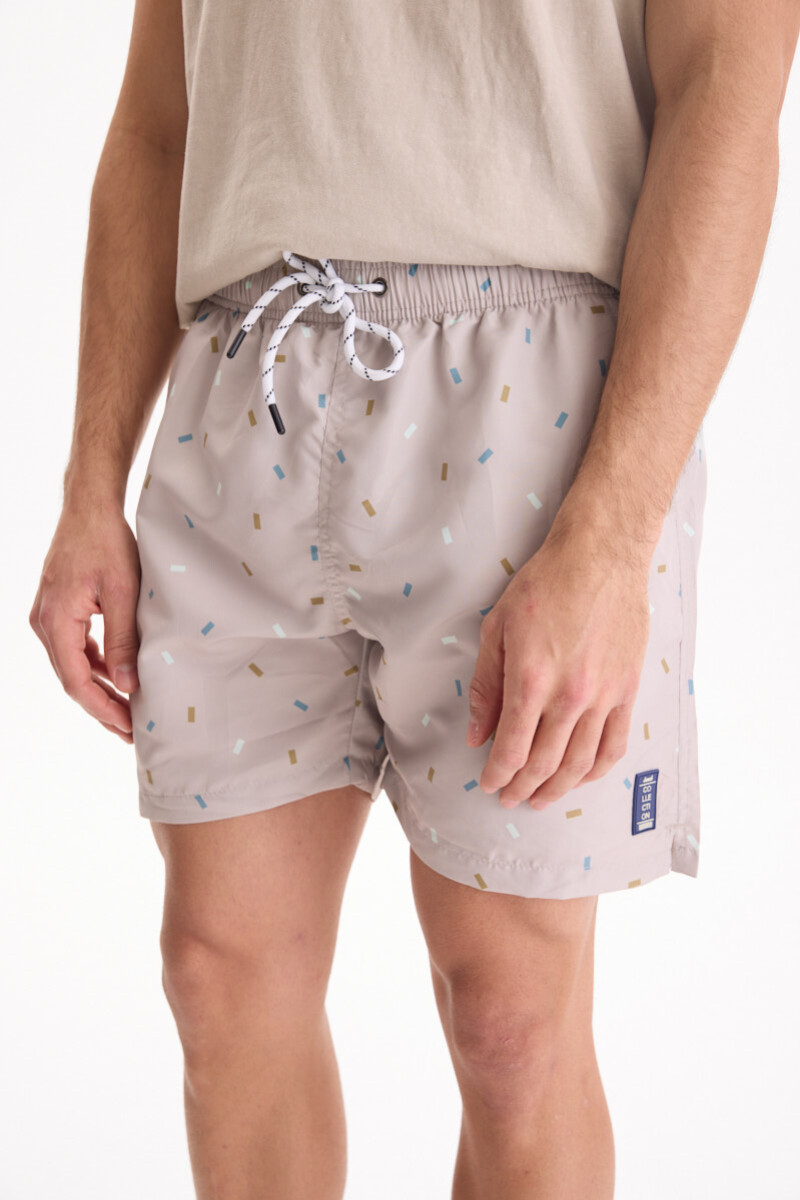 Short De Baño Tampa Beige