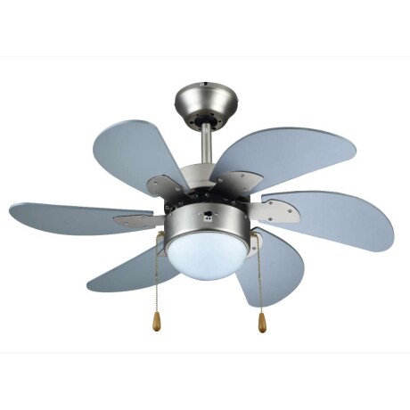 Ventilador De Techo Lujo Kassel KS-Vl42-61 6 Aspas Ub PLATEADO