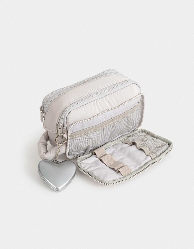 Porta Cosméticos Necessaires - Gris Claro