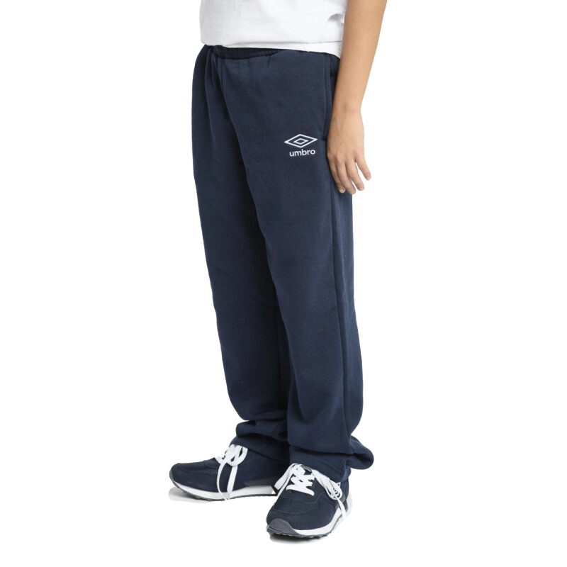 Pantalón Infantil Umbro Felpa Jrs Azul Marino