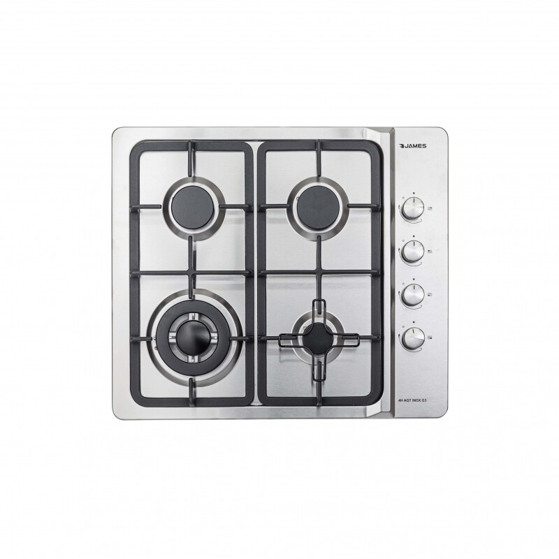 Anafe de empotrar James 4 Hornallas a Gas Inox Modelo 4H AGT INOX G3 (CH) Anafe de empotrar James 4 Hornallas a Gas Inox Modelo 4H AGT INOX G3 (CH)