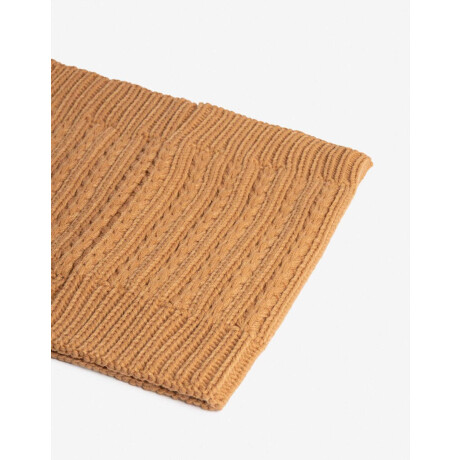 Cuello Tejido Marron Camel