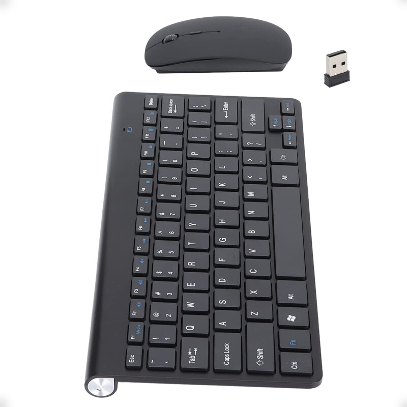 Combo de Teclado y Mouse Inalámbrico Slim Negro Combo de Teclado y Mouse Inalámbrico Slim Negro