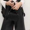 Mini Bag Adisa En Efecto Cuero Graneado Negro