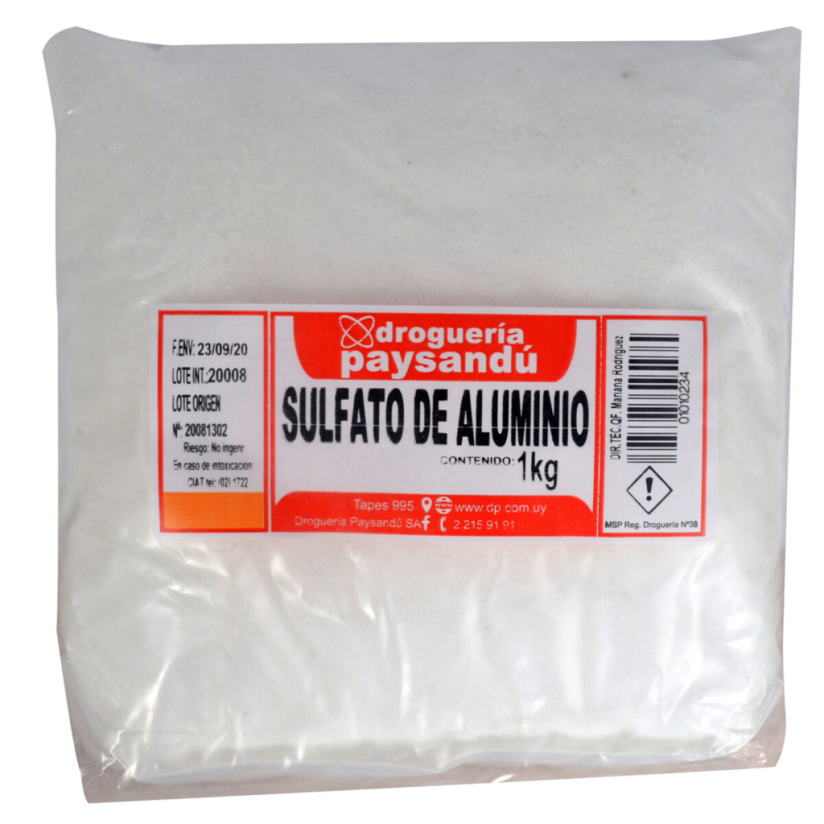Sulfato de Aluminio 1 Kg 