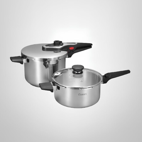 Set de ollas a presión cuori modelo rapid duo 6 y 4 lts Set de ollas a presión cuori modelo rapid duo 6 y 4 lts