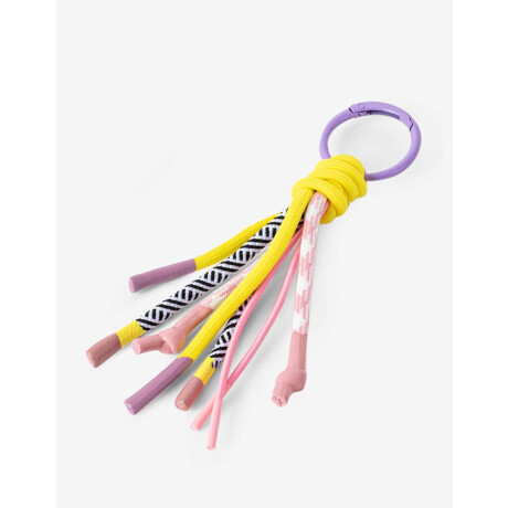 Llavero Y Bag Charm Mix De Cordones Combinacion Multicolor