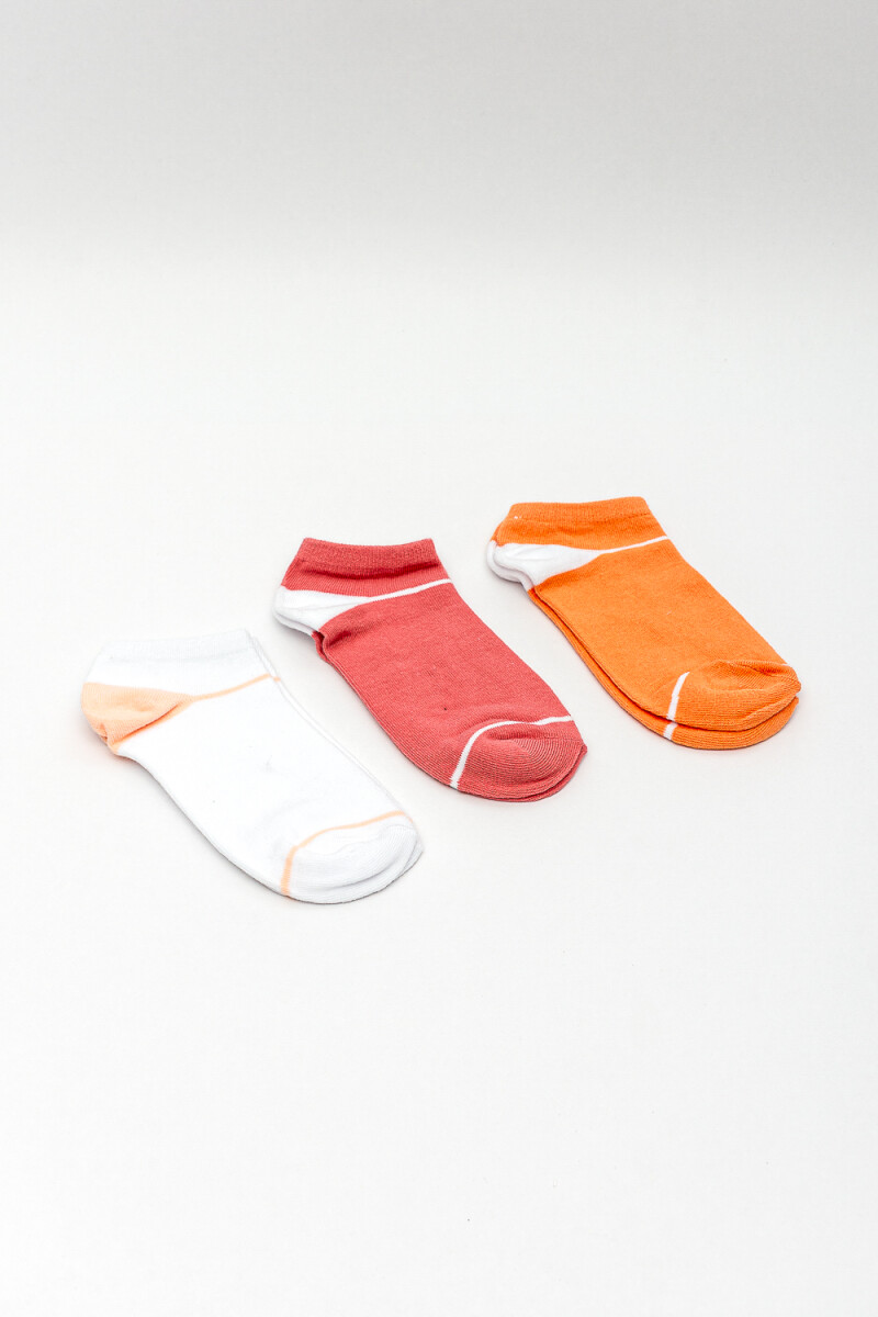 Medias Ankle Yogui, Pack X 3 - Color Unico 