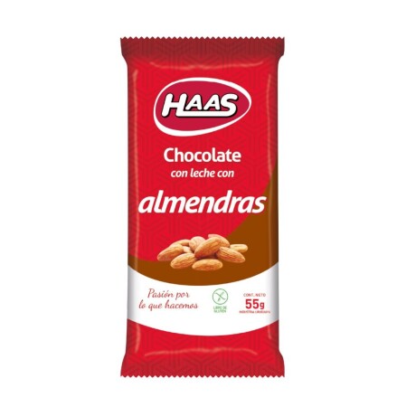 Tableta Haas 55g Con Almendras