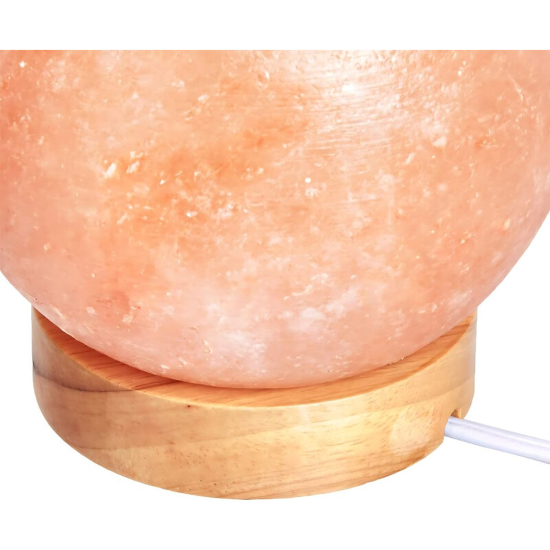 Lámpara Piedra De Sal Esfera Usb, Ideal Mesa Luz Multicolor