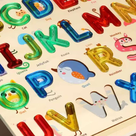 Juego De Piezas Encastrables Abecedario