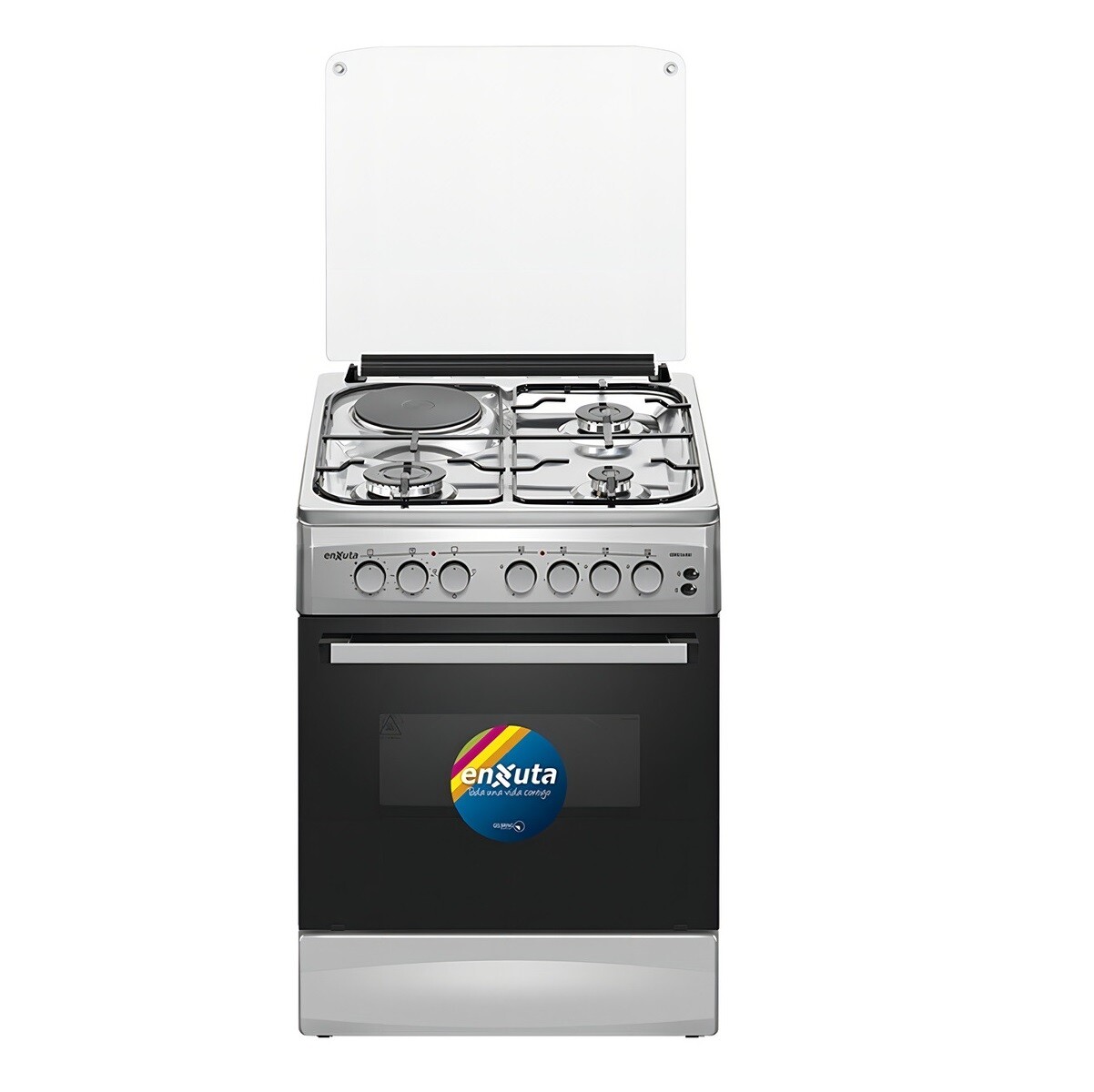 Cocina Combinada Enxuta Cenx5646i Color Gris 