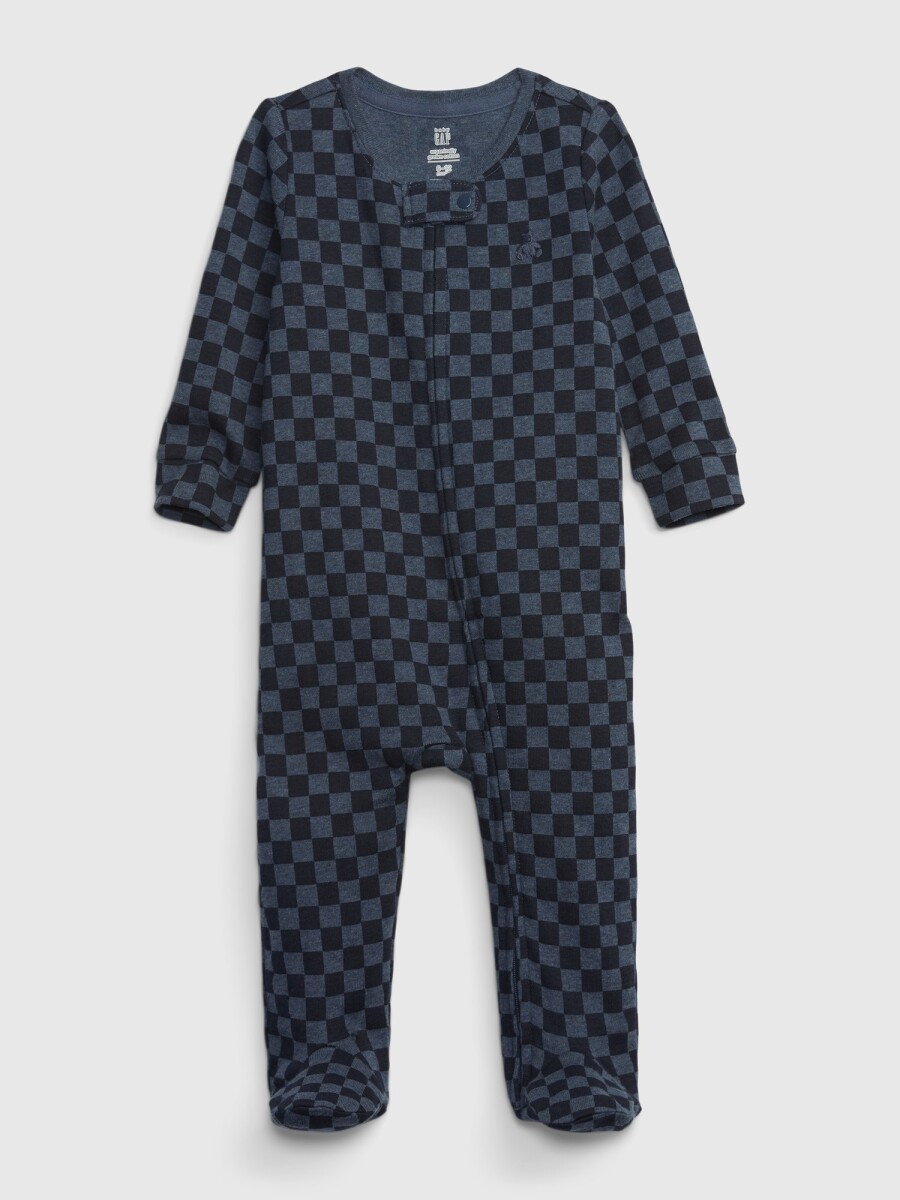 Pijama A Cuadros Bebé - Blue Heather B0839 