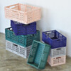 Caja de almacenamiento plegable mediano azul
