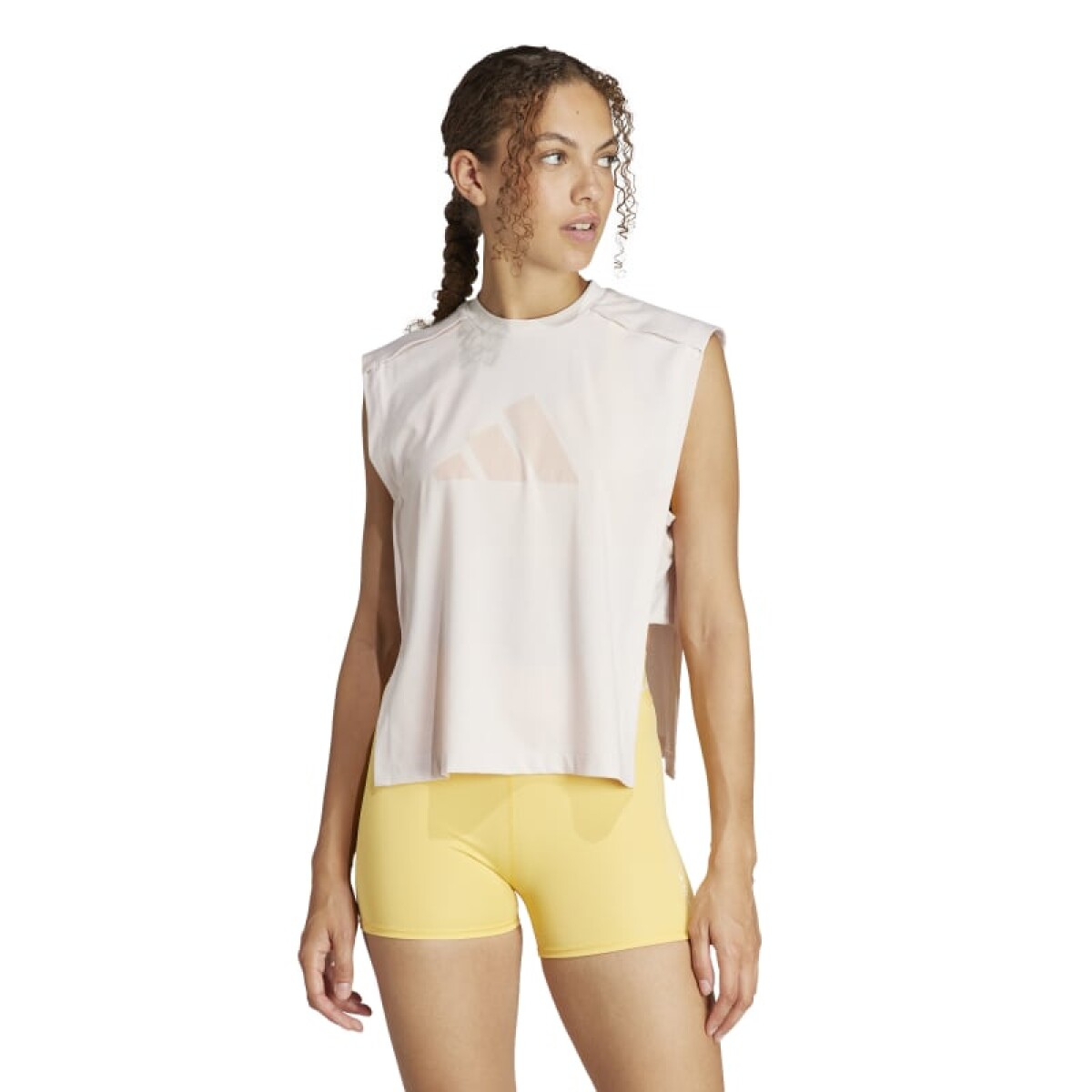 Musculosa Adidas Power Performance Big Logo - Rosado 