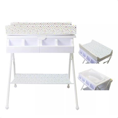 Bañito Bebé Plegable Con Cambiador Y Organizador Estrellas