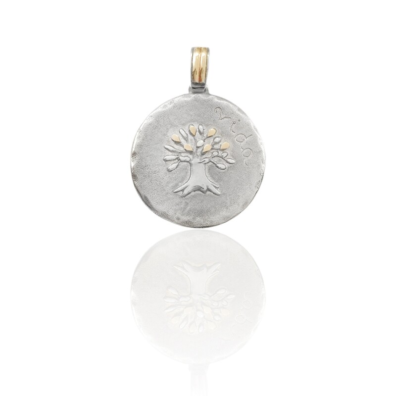 Dijes Arbol de la vida-Plata 925 y Oro-Sin piedra-CP5475 sinpiedra
