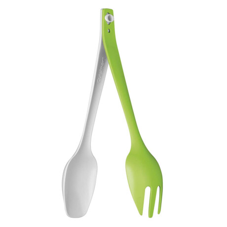 Pinzas Para Ensalada 2 En 1 Verde Y Blanco