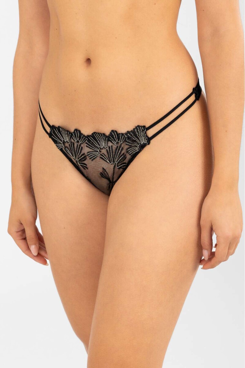 Colaless tira amarilis - Negro 