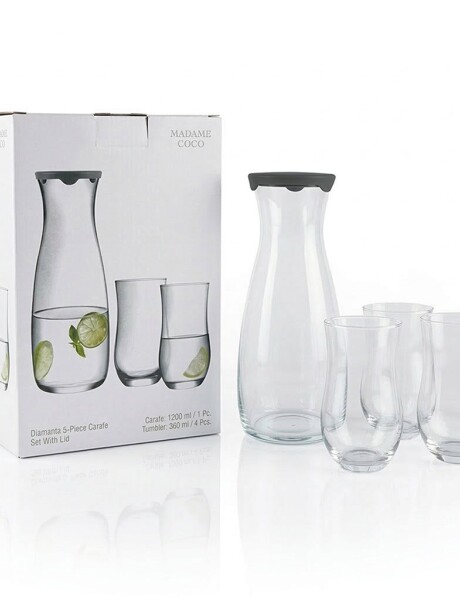 SET BOTELLA + 4 VASOS MADAME COCO SET BOTELLA + 4 VASOS MADAME COCO