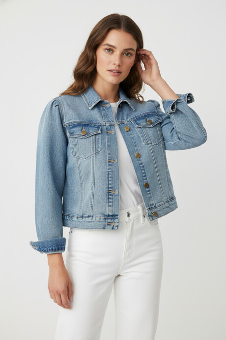 Chaqueta Saojoao Azul Grisaceo