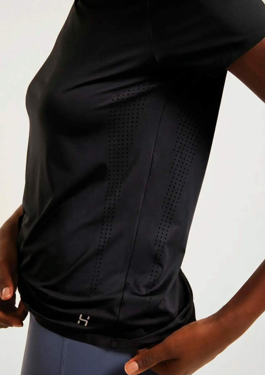 CAMISETA DEPORTIVA DE ALTO RENDIMIENTO - NEGRO 