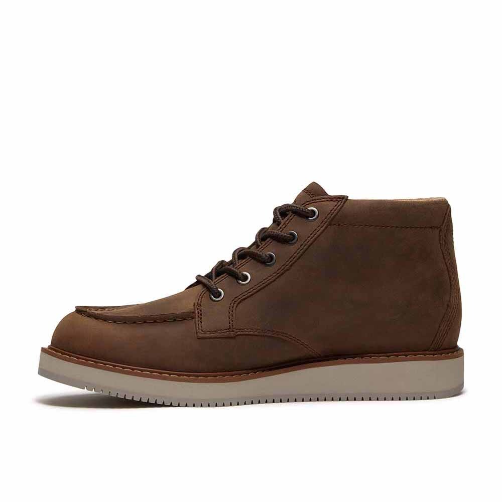 Botas Redwood Edge Mid Chukka Hombre Dark Brown Full Grain