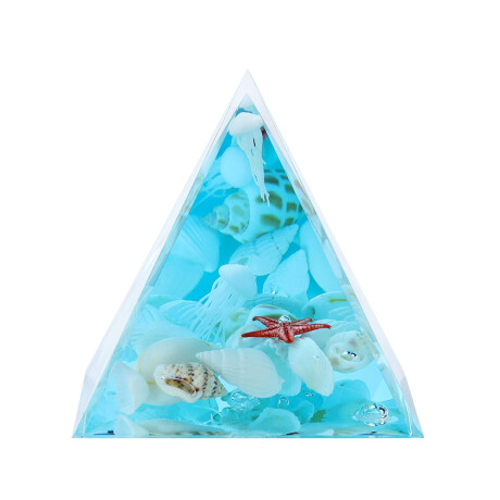 Lámpara Resina Pirámide Fondo Del Mar Estrella