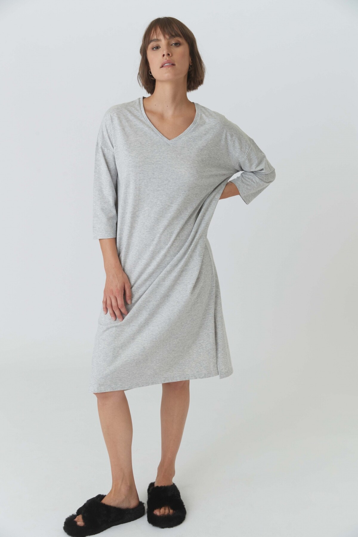 Camisón Mallie Gris Melange