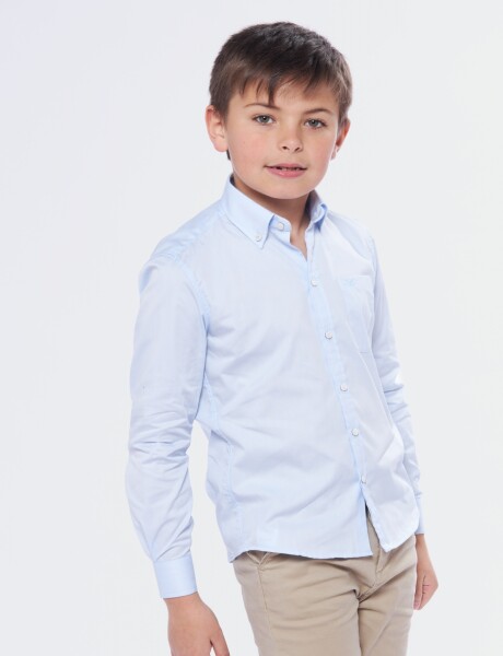 CAMISA LISA Celeste