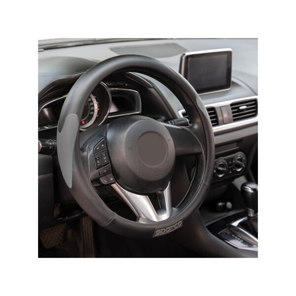 Kit Cubrevolante + Protector De Cinto Sparco Auto Negro Kit Cubrevolante + Protector De Cinto Sparco Auto Negro