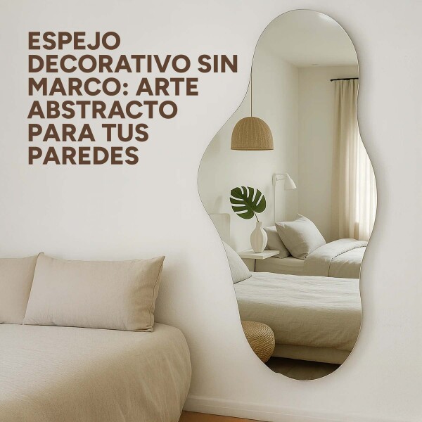 Espejo de Pared Decorativo Minimalista Diseño Nube 110x50 cm Diseño Nube