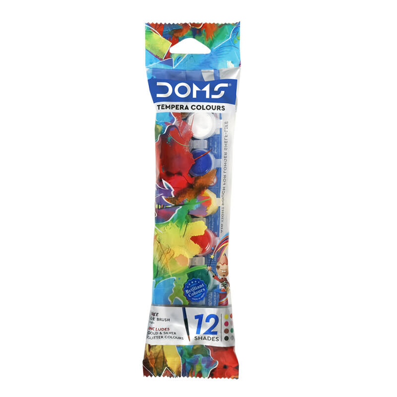 Set de Témperas x12 colores 3ml + pincel Set de Témperas x12 colores 3ml + pincel