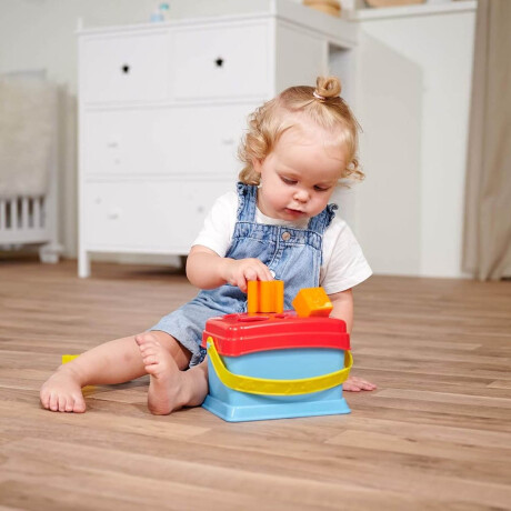 Juego Infantil 3 En 1 Encastre Apilable ABC Números - El Rey Multicolor